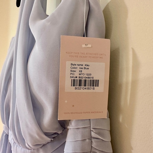 KIKO DRESS CHIFFON ICE BLUE - Picture 5 of 10